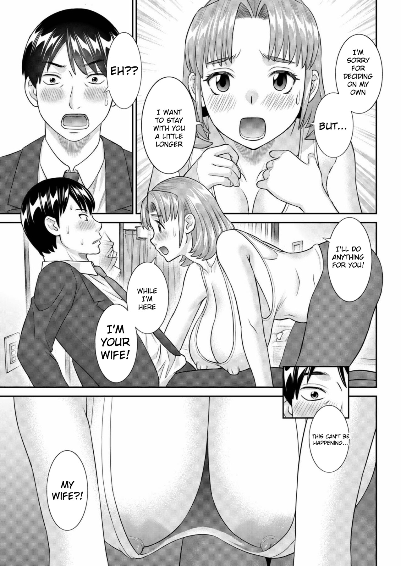 Hentai Manga Comic-His wife came.-Read-7